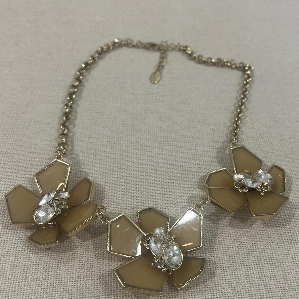Ann Taylor Statement Gold Necklace